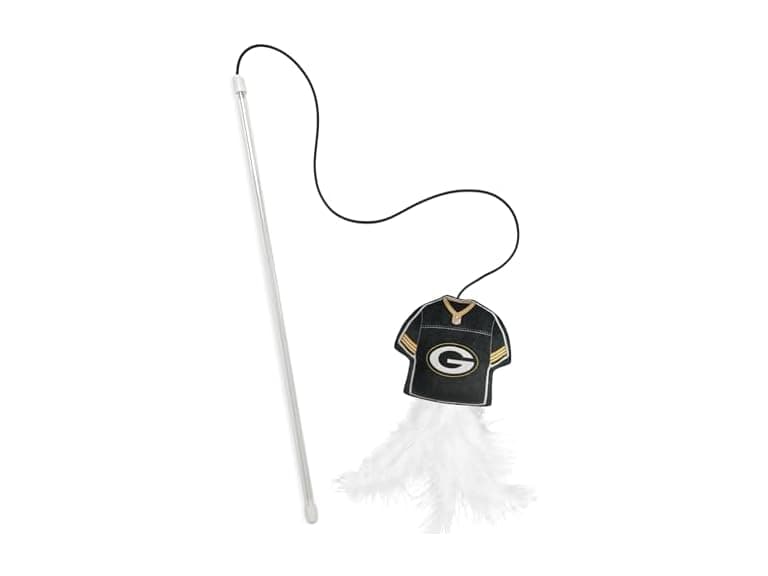 NFL Green Bay Packers Team Jersey Wand with Cat Nip - Image 1