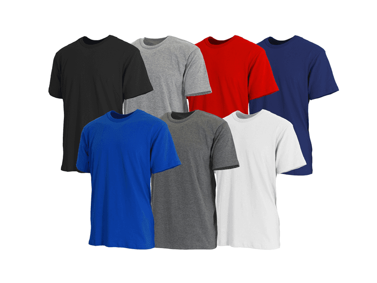 6Pk Mens S/S Crew Neck Classic Tee - Image 1