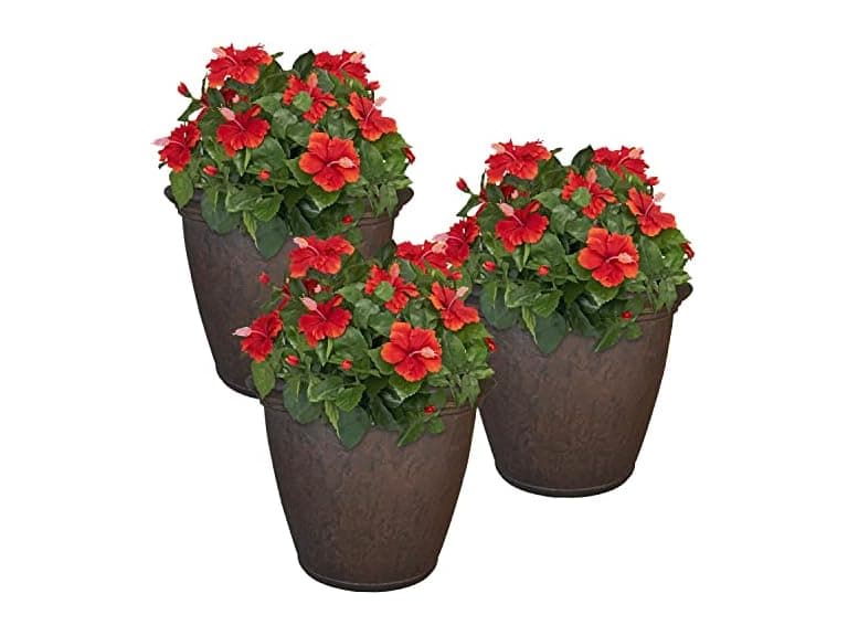 Sunnydaze 24-Inch Anjelica Large Plastic Pot - Image 1