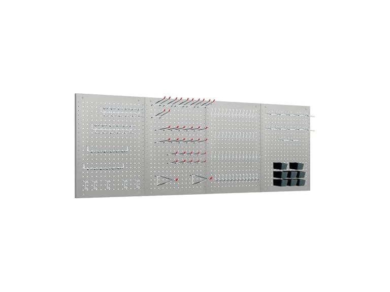LUGO 24"x16" Metal Pegboard Wall Organizer, 128-PC - Image 1