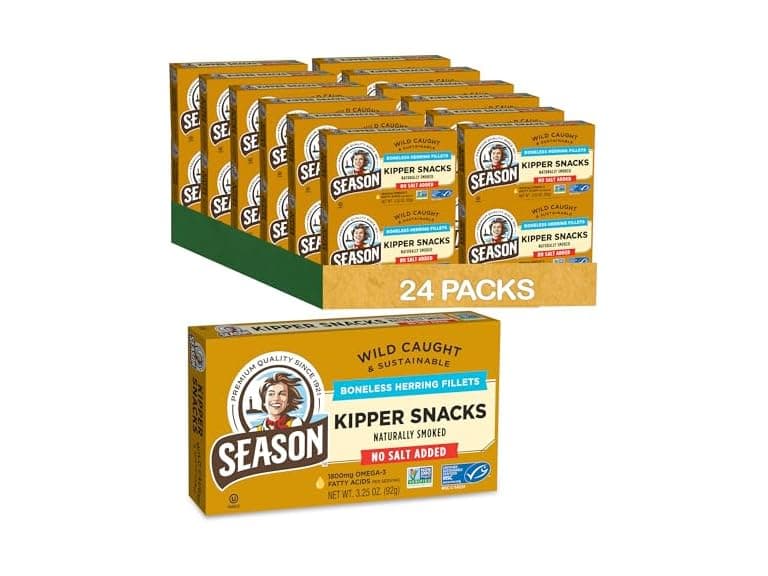 24PK Season Kipper Snacks - Boneless Herring - Image 1