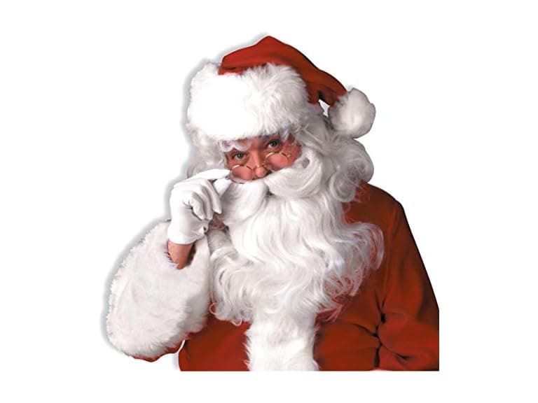 Mens Santa Claus Beard Wig Set - Image 1