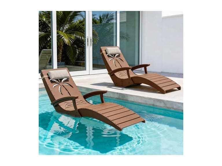 zzwhom in Pool Lounge Chairs Set of 2 with Armrests - Image 1