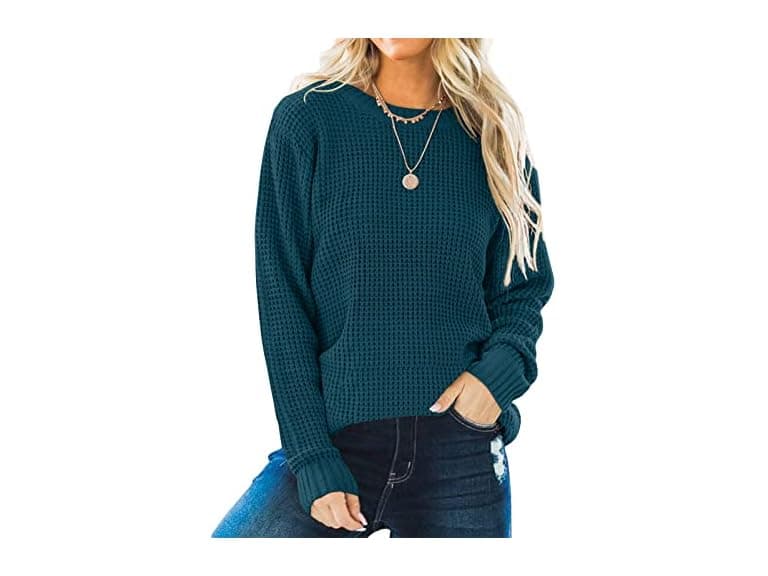 Zesica Women (S) Fall Long Sleeve Crew Neck Tops - Image 1