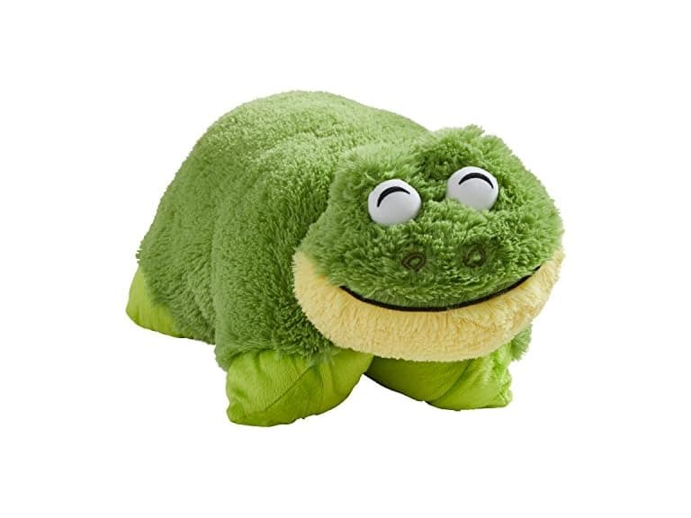 Pillow Pets Friendly Frog 18" Stuffed Animal Plush Toy, Green - Image 1