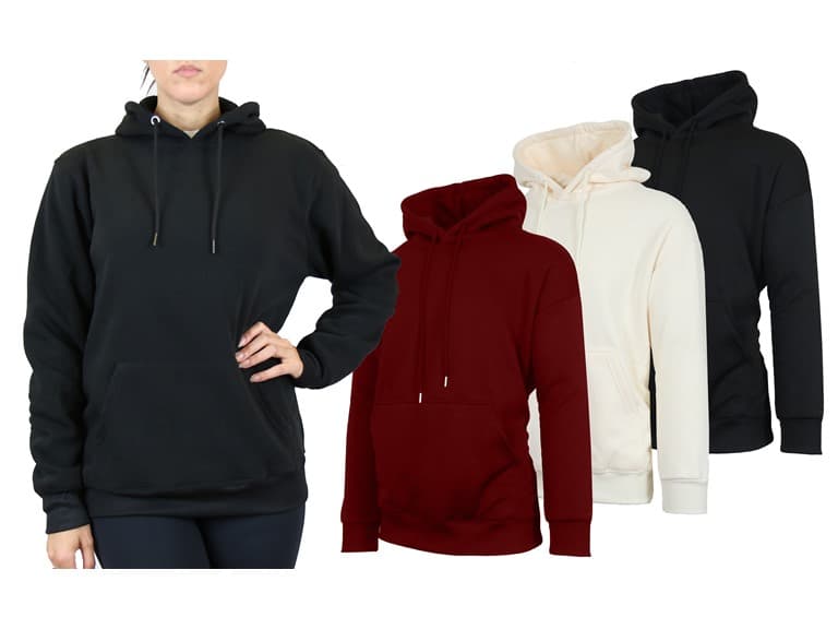 3-Pack Women's Sherpa-Lined Hoodies - Image 1