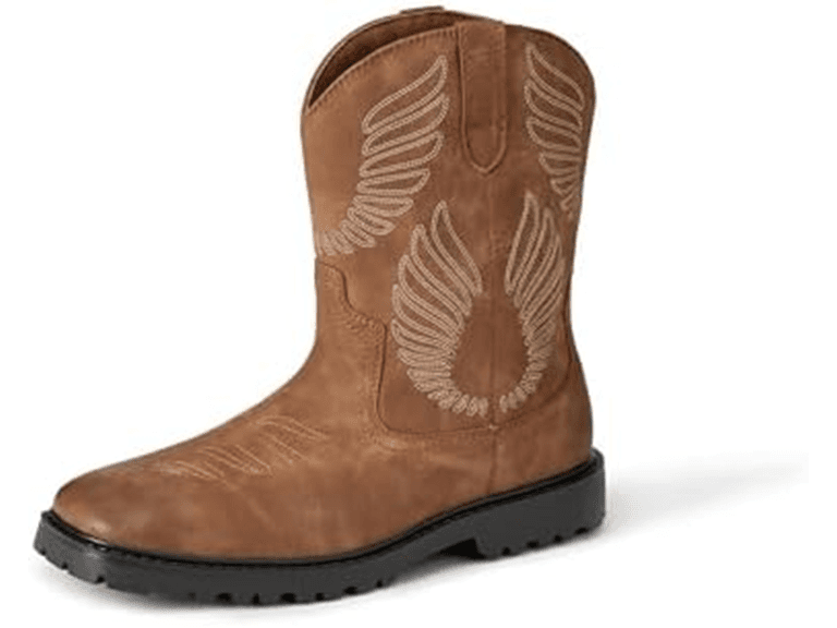 Amazon Essentials Men's Square Toe Western Cowboy Boots - Image 1
