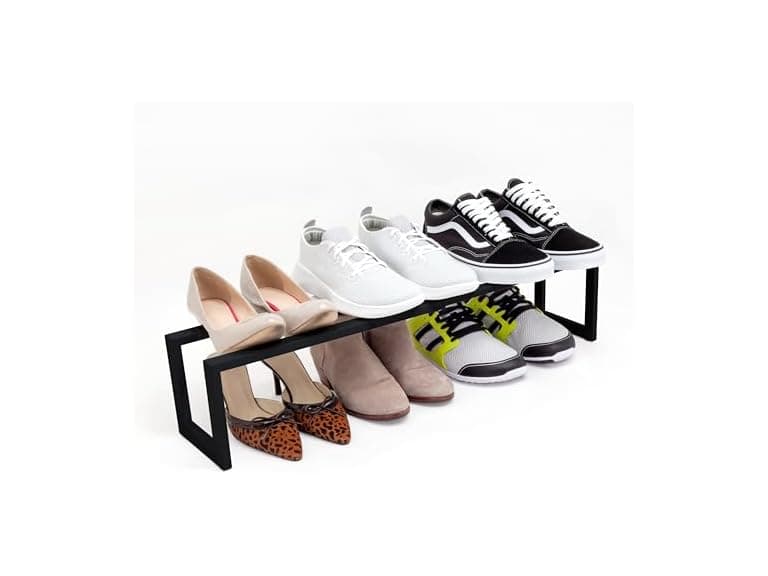QUALIAZERO Expandable Shoe Rack Organizer Onyx - Image 1