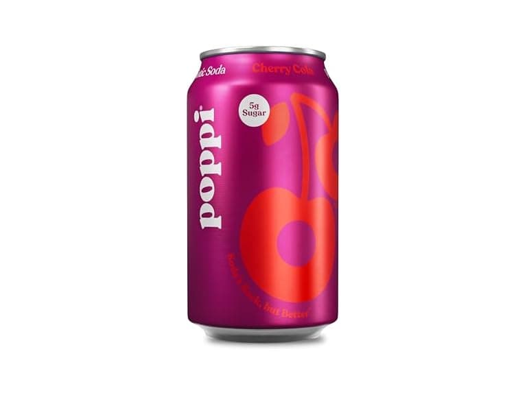 1CT Poppi Sparkling Prebiotic Soda Beverage Cherry Cola - Image 1