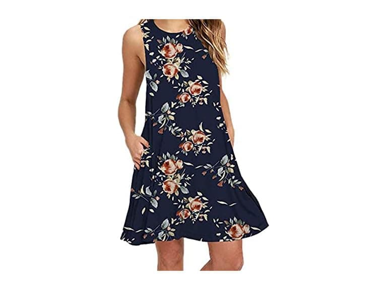 Yming Women (L) Cover Up Dresses Sleeveless Dress - Image 1