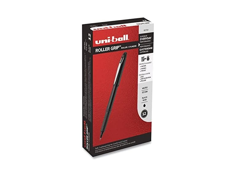 Uni-Ball Grip Stick Roller Ball Pen, Micro 0.5mm - Image 1