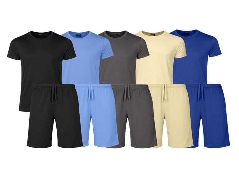 6Pc Mens Poly Tech Lounge Set