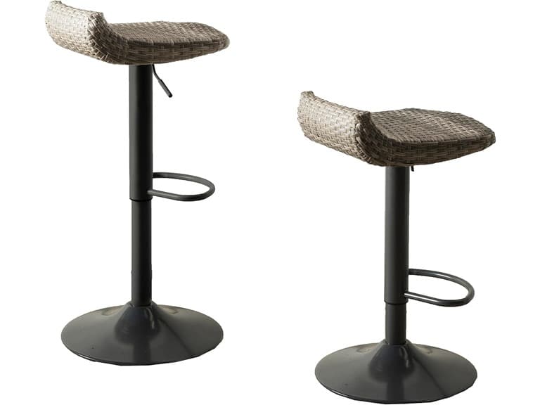 Cannes Woven Outdoor Barstool Set - Image 1