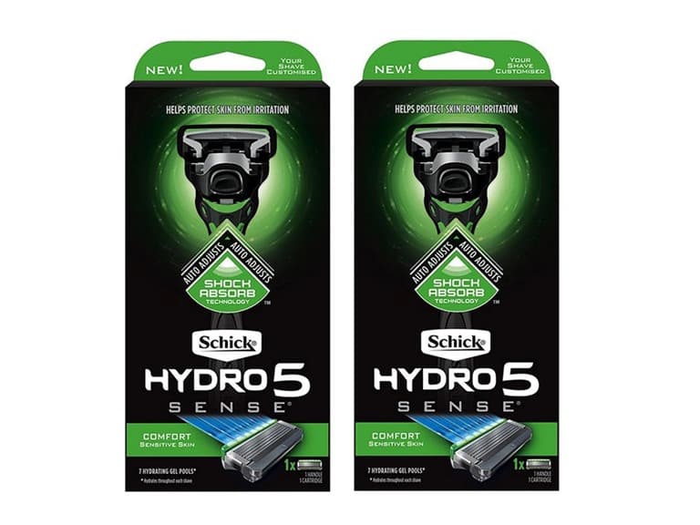 (2PK) Schick Hydro5 Sense 1 Razor, 1 Cartridge - Image 1