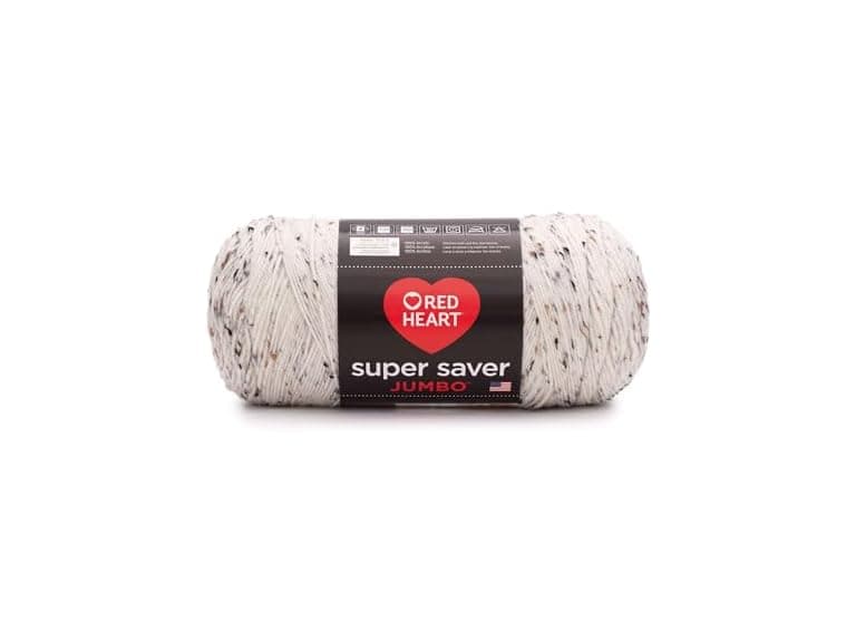 Red Heart Super Saver Jumbo Yarn Aran Fleck - Image 1