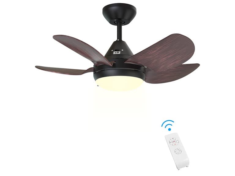CJOY30'' Wood Ceiling Fan with Light and Remote