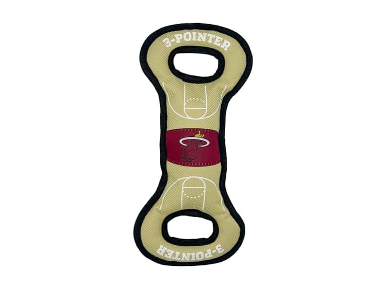 Pets First NBA Miami Heats Field Toy. - Tough Nylon - Image 1