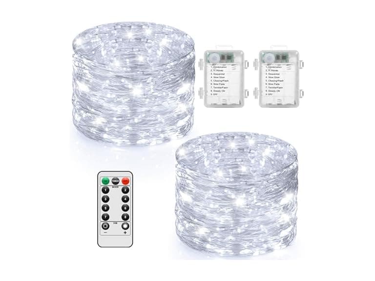 Lakumu 2-Pack 100 LED Fairy Lights