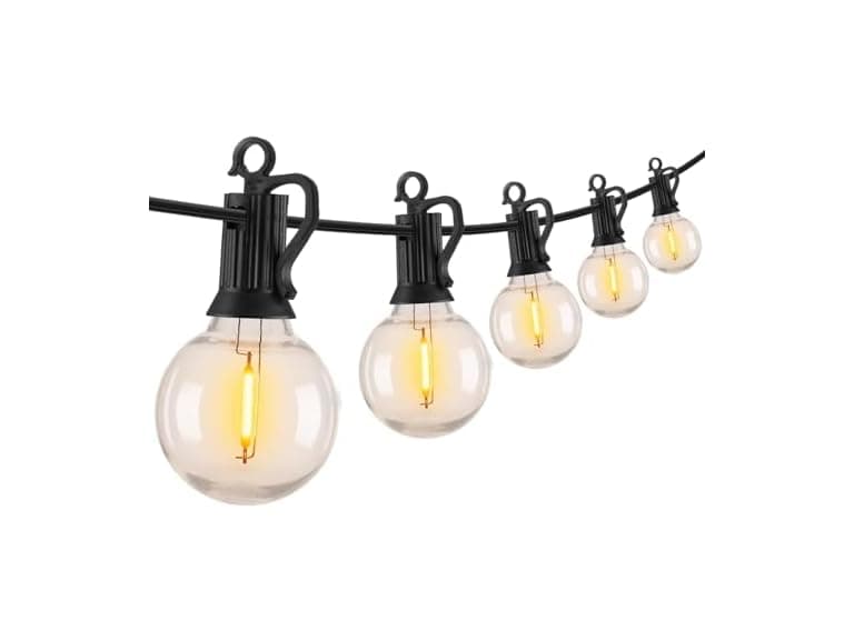 Brightown Outdoor String Lights, 100FT 50+2 G40 Bulbs - Image 1