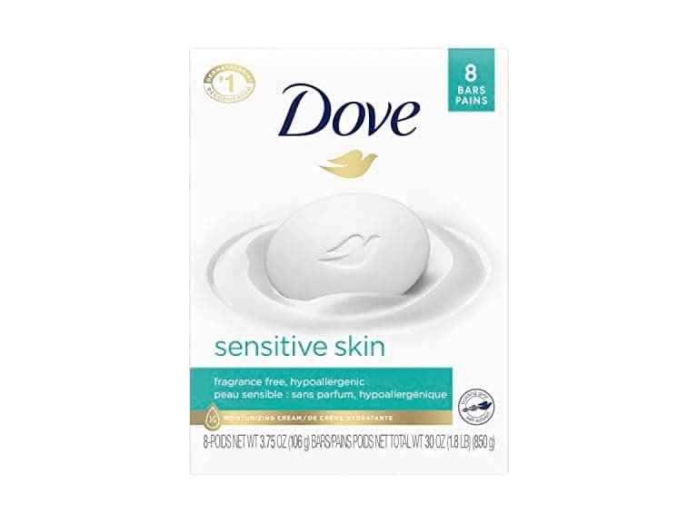 Dove Sensitive Beauty Bar, 8pk - Image 1