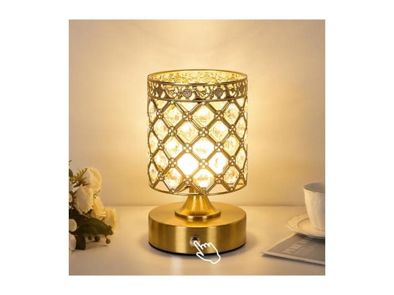 TOBUSA Gold Rechargeable Table Lamp - Image 1