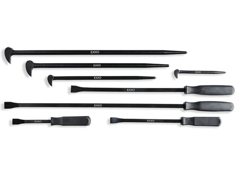 EXXO | 8816 8-Piece Handle & Rolling Pry Bar Set - Image 1
