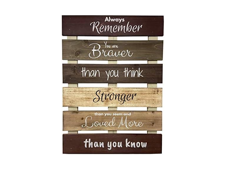 Rustic Farmhouse Motivational Wall Sign - Image 1