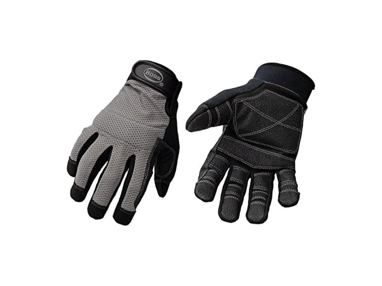 BOSS Mfg. 4067L Men’s Premium Grain Ivory Leather Gloves, Large - Image 1