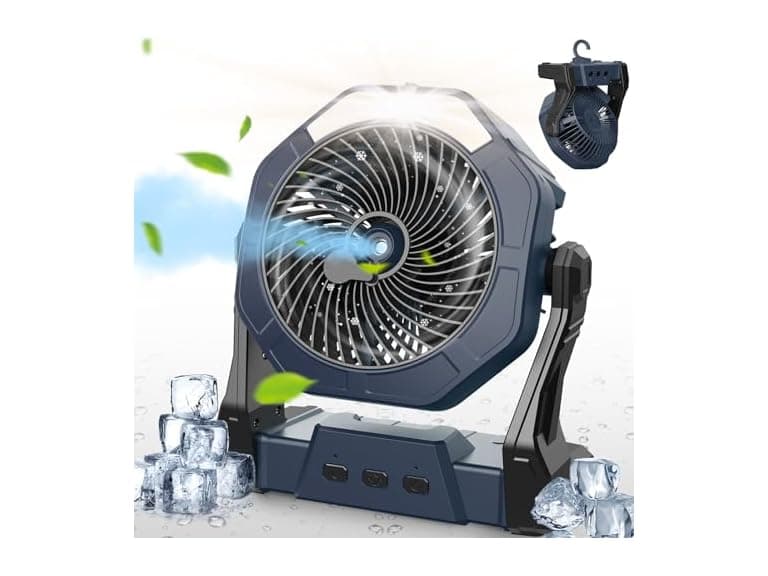 Ausic Portable Misting Camping Fan - Image 1