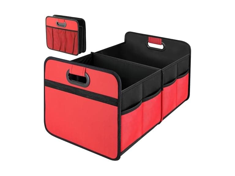 Simple Deluxe Trunk Organizer, Red - Image 1