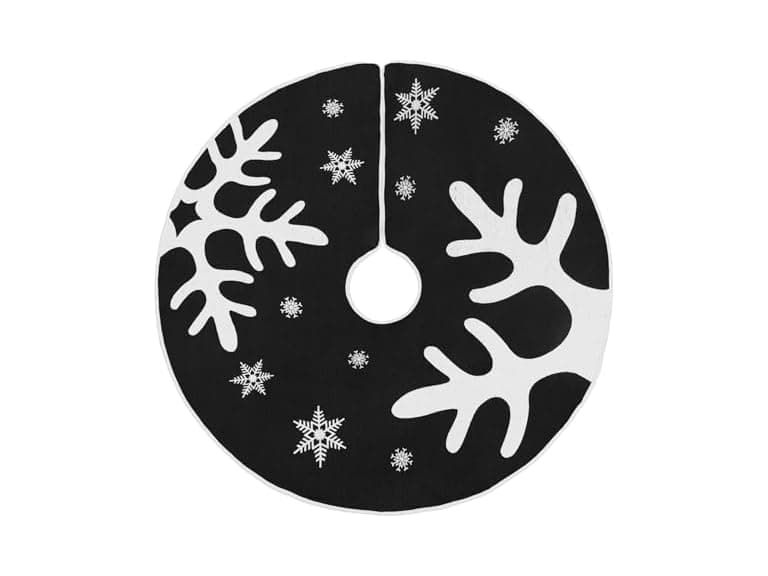 Christmas Burlap Tree Skirt 30" 2 Pack - Image 1