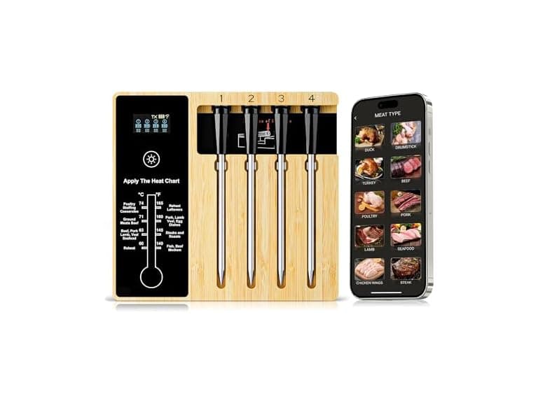 Smart Wireless Meat Thermometer 4 Probe - Image 1