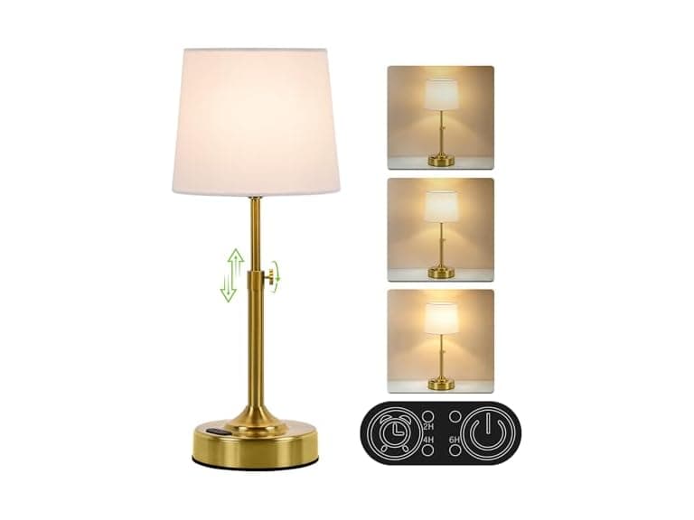 Yochoice Adjustable Cordless Table Lamp