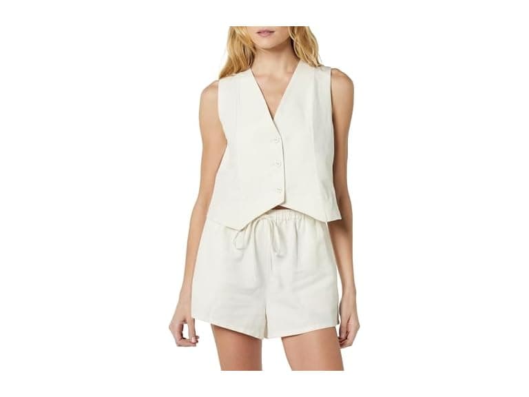 The Drop ESMA Linen Vest - Image 1