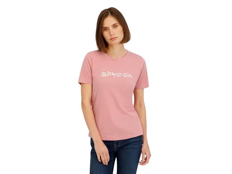 Spyder Womens Floral Wordmark Logo Graphic SS Tee - Image 1