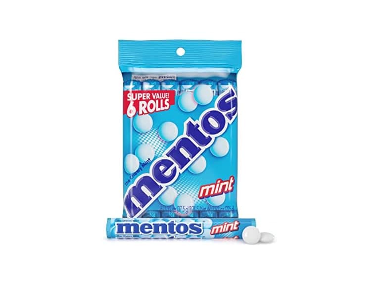 Mentos Chewy Mint Candy Roll, Peppermint, 1.3oz - Image 1