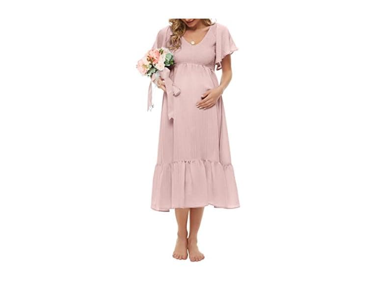 KIM S Women (XL) Maternity Dress Maternity Dress - Image 1