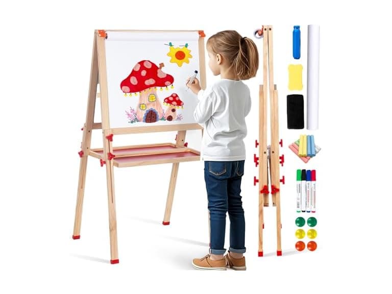 SketchNest Wooden Art Easel for Kids - Image 1