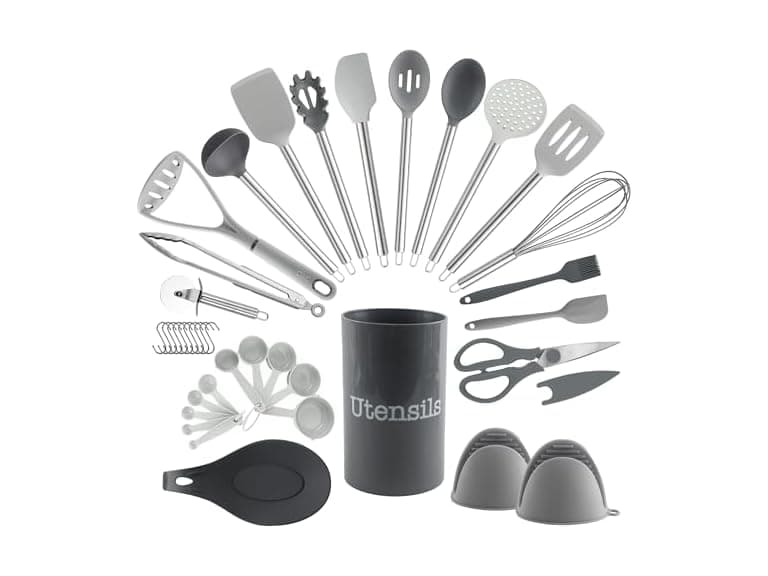 COOK WITH COLOR 38Pc Silicone Utensils - Image 1