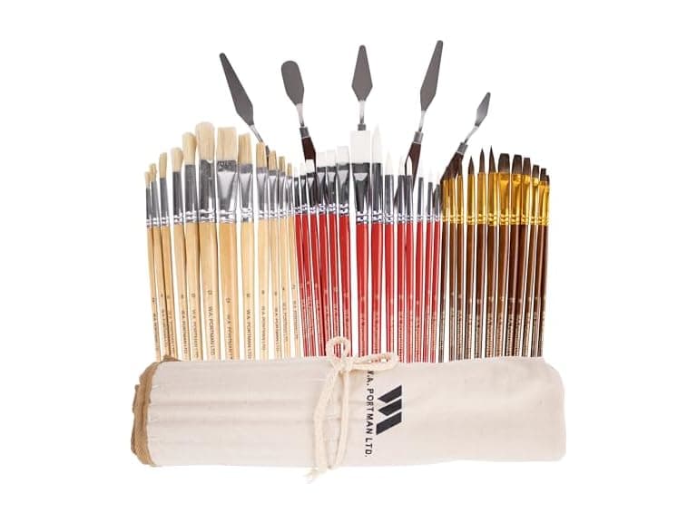 38Pc Paint Brush Set and Palette Knives - Image 1