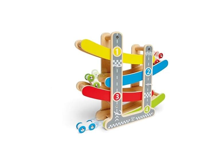 Hape Toddler Wooden Race Track Car - Image 1