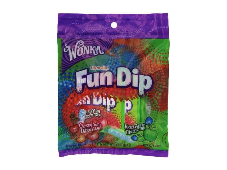 Lik-M-Aid Fun Dip Cherry Yum and Razz Apple, 7 ct - Image 1
