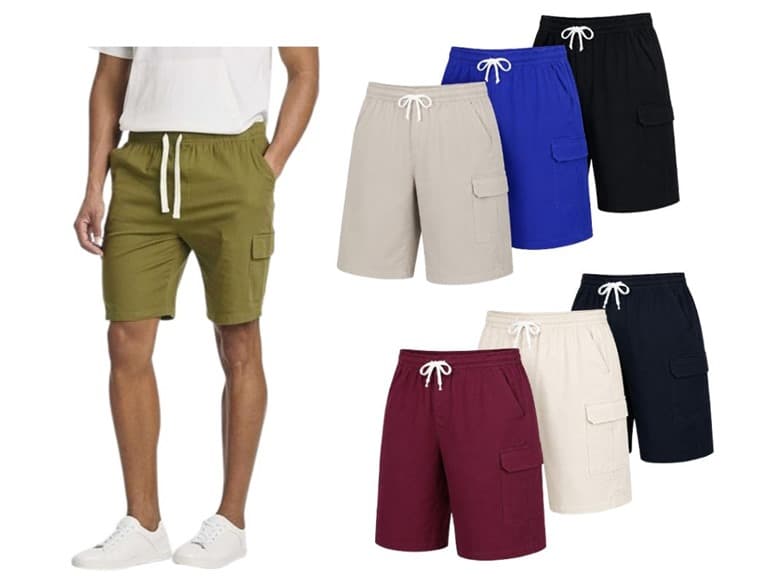 (3-Pack) Men's Cotton Cargo Shorts - Image 1