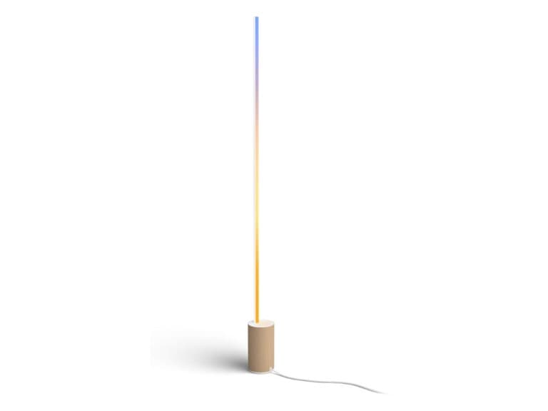 Philips Hue Signe Gradient Floor Lamp, Oak - Image 1
