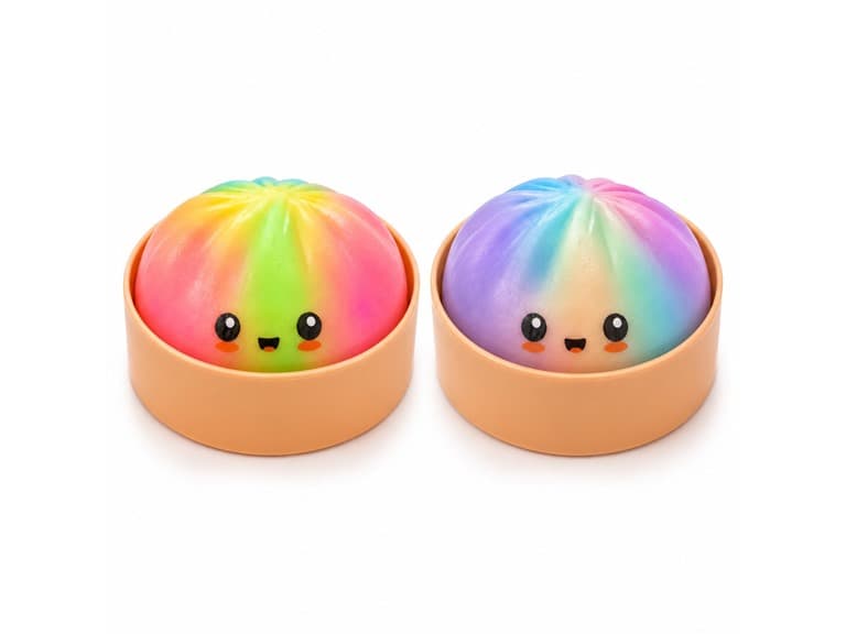 2-Pack Mystery Rainbow Squishy Dumpling - Image 1