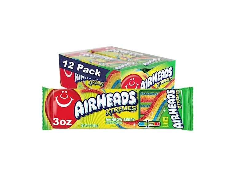 Airheads Xtremes Rainbow Berry, 3oz, 12pk - Image 1