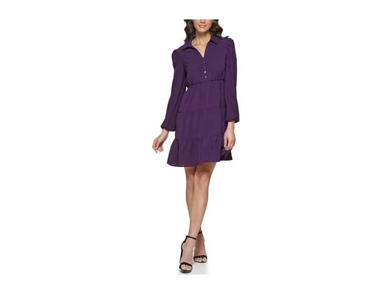 Kensie Women Long Sleeve Mini Dress - Image 1