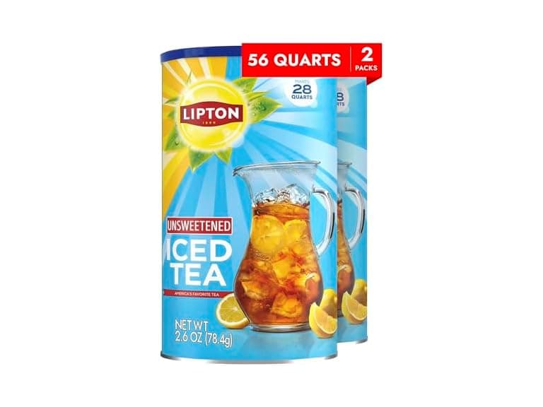 2PK Lipton Iced Tea Mix, Unsweetened Lemon - Image 1