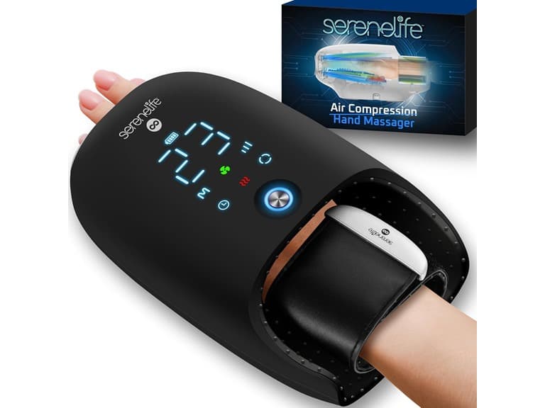 SereneLife Hand Massager w/Heat - Image 1