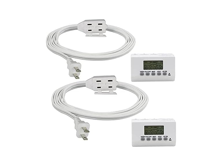 Clear Power 2pk Indoor Timer w/6ft & 9ft Cords - Image 1